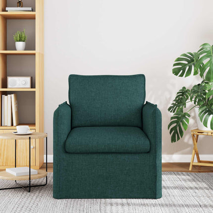 Soffa Mörkgrön 75 x 82 x 85 cm tyg
