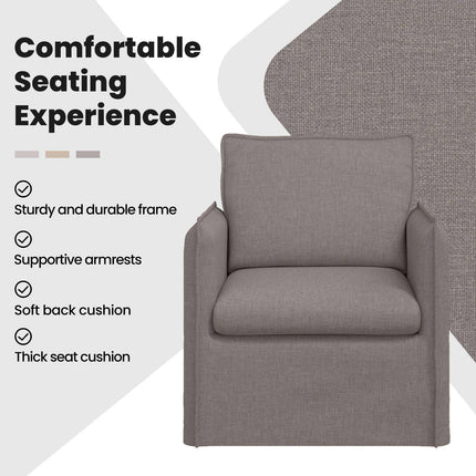 Soffa Taupe 75 x 82 x 85 cm tyg