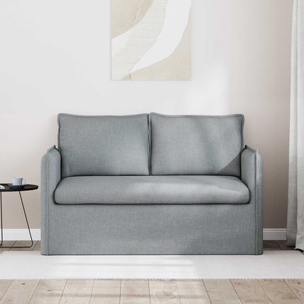 Soffa Ljusgrå 136 x 82 x 85 cm tyg