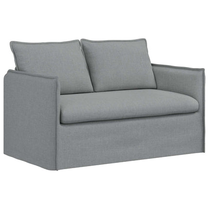 Soffa Ljusgrå 136 x 82 x 85 cm tyg