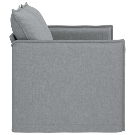 Soffa Ljusgrå 136 x 82 x 85 cm tyg