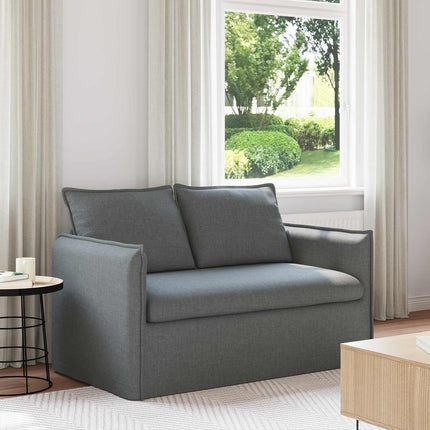 Soffa Mörkgrå 136 x 82 x 85 cm tyg