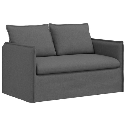 Soffa Mörkgrå 136 x 82 x 85 cm tyg