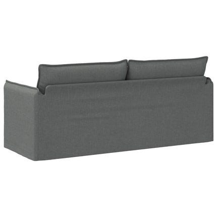 Soffa Mörkgrå 196 x 82 x 85 cm tyg