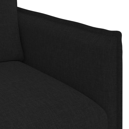 Soffa Svart 196 x 82 x 85 cm tyg