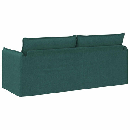 Soffa Mörkgrön 196 x 82 x 85 cm tyg
