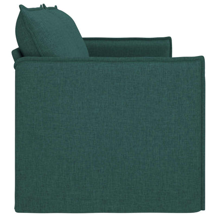 Soffa Mörkgrön 196 x 82 x 85 cm tyg