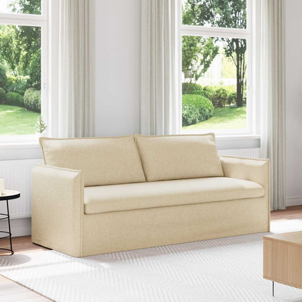 Soffa Kräm 196 x 82 x 85 cm tyg
