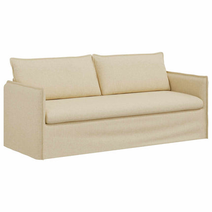 Soffa Kräm 196 x 82 x 85 cm tyg