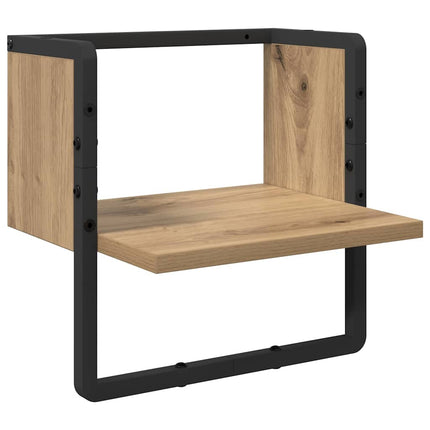 Vägg hylla med hylla Artisan Ek 30 x 25 x 30 cm Konstruerat trä