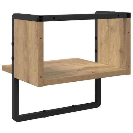 Vägg hylla med hylla Artisan Ek 30 x 25 x 30 cm Konstruerat trä