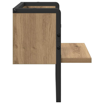 Vägg hylla med hylla Artisan Ek 30 x 25 x 30 cm Konstruerat trä