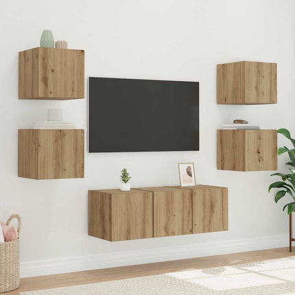 TV Vägghylla Artisan Ek 30,5 x 35 x 30 cm Konstruerat trä