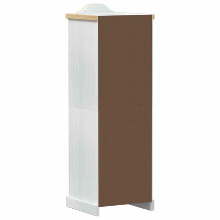Klädkammare med hylla med dörr Vit 55 x 52 x 170 cm Massiv furu