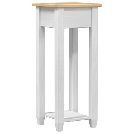 Växtställ Vit 30 x 30 x 73 cm Massiv furu
