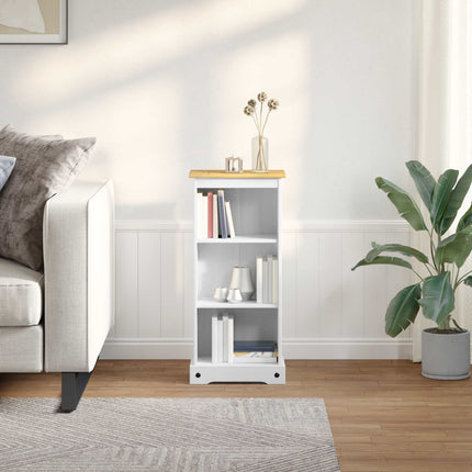 Bokhylla Vit 46 x 29 x 100 cm Massiv furu