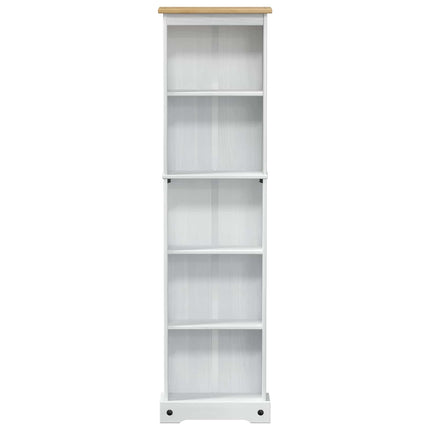 Bokhylla Vit 46 x 20 x 170 cm Massiv furu