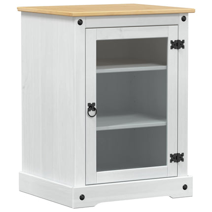 HiFi-skåp Vit 60 x 50 x 82 cm Massiv furu