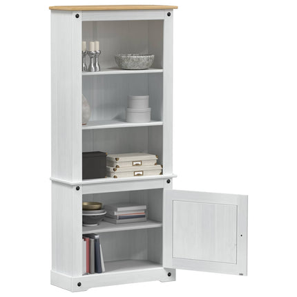 Skåp Vit 74 x 38 x 170 cm Massiv furu
