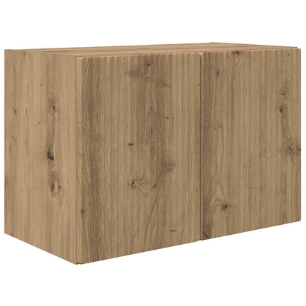 TV väggskåp set Väggmonterad 4 pcs Artisan Ek Konstruerat trä