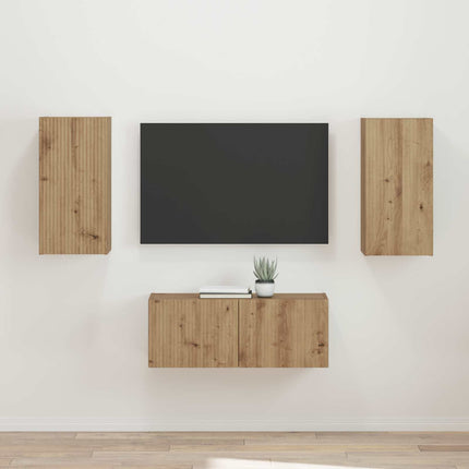 TV-bänkset 2 pcs Artisan Ek Konstruerat trä