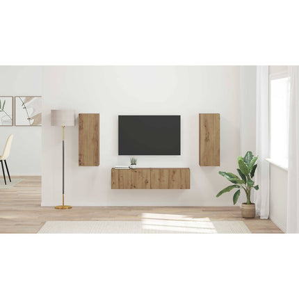 TV-bänkset 2 st Artisan Ek Konstruerat trä