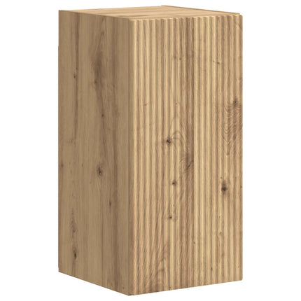 TV-bänkset Väggmonterad 4 pcs Artisan Ek Konstruerat trä