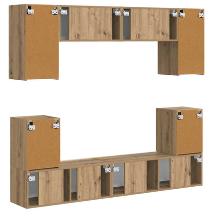 TV-bänkset 5 pcs Artisan Ek Konstruerat trä