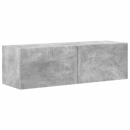TV-bänkset 4 pcs Betonggrå Konstruerat trä