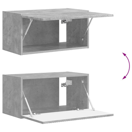 TV-bänkset 8 pcs Betonggrå Konstruerat trä