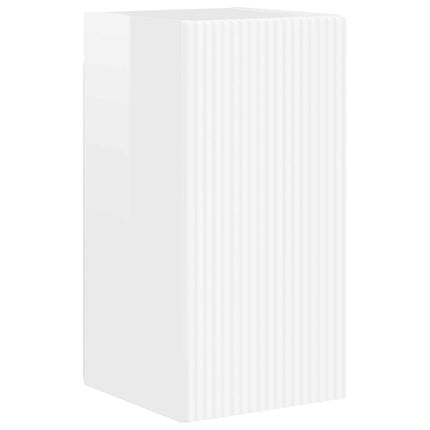 TV-skåp 8 pcs Högblanka vita
