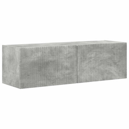 TV-bänkset 4 pcs Betonggrå Konstruerat trä