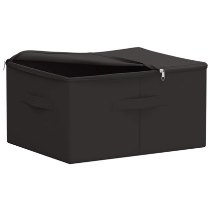 Förvaringslåda 24 pcs Antracit 50 x 30 x 25 cm Non-woven tyg