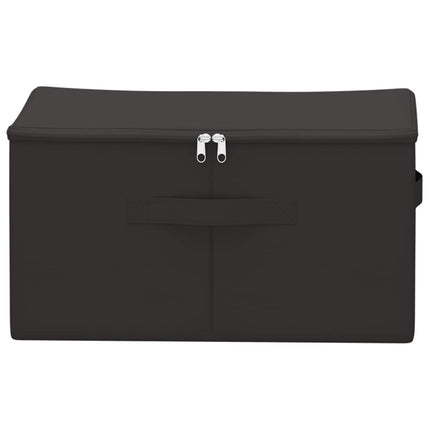 Förvaringslåda 24 pcs Antracit 50 x 30 x 25 cm Non-woven tyg