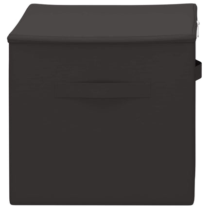 Förvaringslåda 24 pcs Antracit 55 x 35 x 32 cm Non-woven tyg