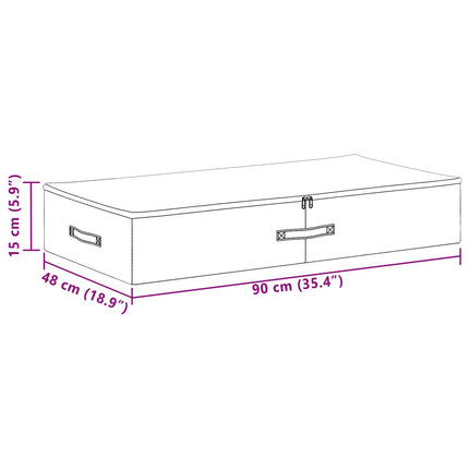 Förvaringslåda 6 pcs Antracit 90 x 48 x 15 cm Non-woven tyg