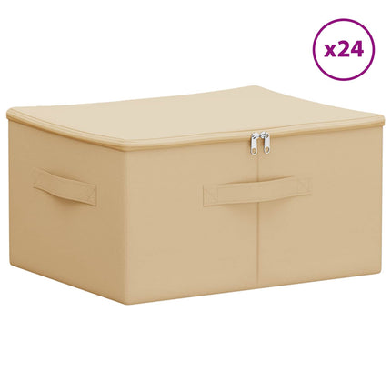 Förvaringslåda 24 st Non-woven tyg 43 x 34 x 23 cm 33,6 L