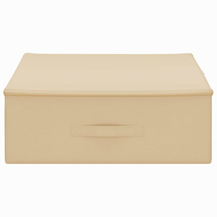 Förvaringslåda Gräddvit 100 x 50 x 18 cm Non-woven tyg