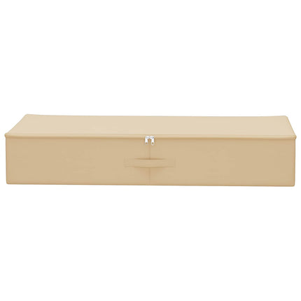 Förvaringslåda 2 pcs Gräddvit 100 x 50 x 18 cm Non-woven tyg