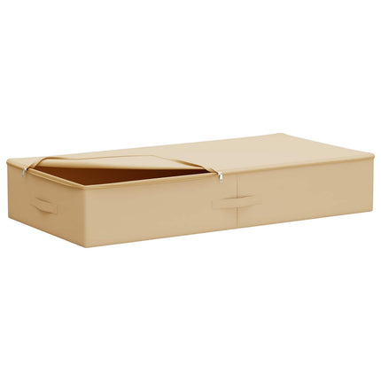 Förvaringslåda 6 pcs Gräddvit 100 x 50 x 18 cm Non-woven tyg