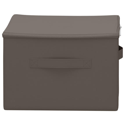 Förvaringslåda 6 pcs Grå 43 x 34 x 23 cm Non-woven tyg