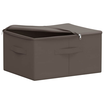 Förvaringslåda 24 pcs Grå 50 x 30 x 25 cm Non-woven tyg