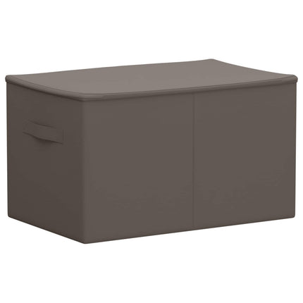 Förvaringslåda 2 st Non-woven tyg 60 x 43 x 35 cm 90,3 L Grå