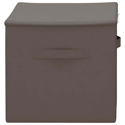Förvaringslåda 6 pcs Grå 60 x 43 x 35 cm Non-woven tyg