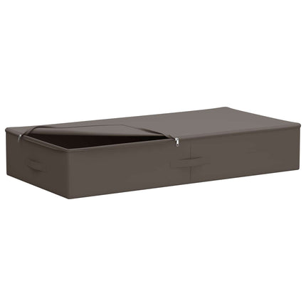 Förvaringslåda 2 pcs Grå 100 x 50 x 18 cm Non-woven tyg