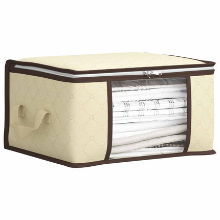 Förvaringslåda med transparent sidofönster 2 st Non-woven tyg