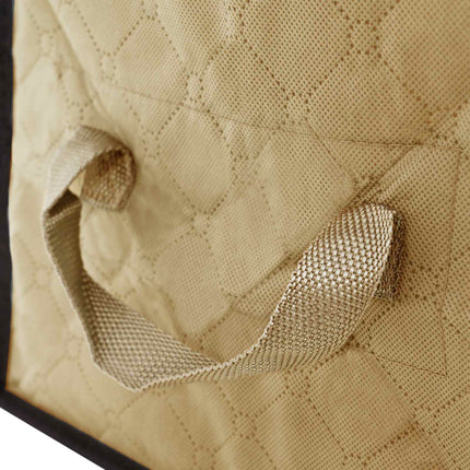 Förvaringslåda med transparent sidofönster 2 pcs Gräddvit