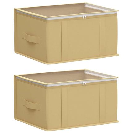 Förvaringslåda med transparent toppfönster 2 st Non-woven tyg