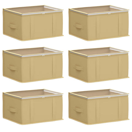 Förvaringslåda med transparent toppfönster 6 st Non-woven tyg
