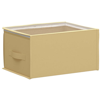 Förvaringslåda med transparent toppfönster 2 st Non-woven tyg